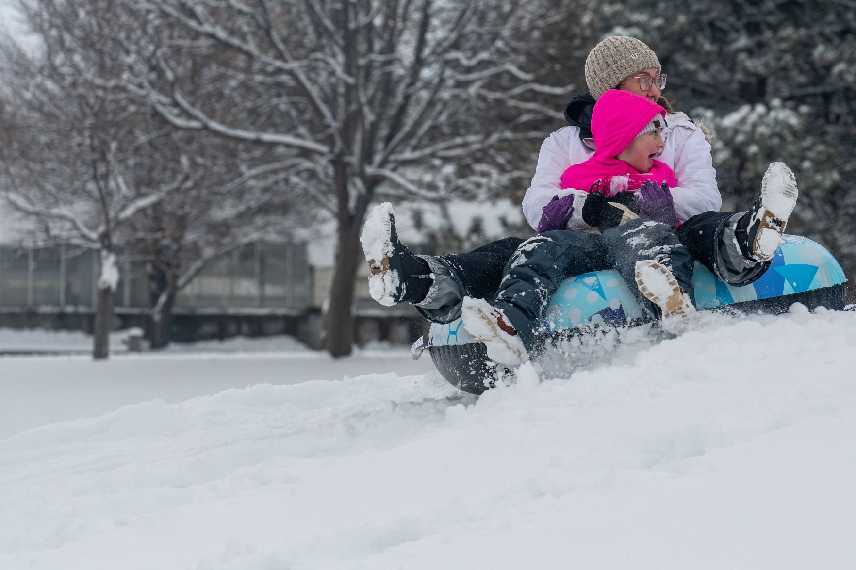 Sledding around